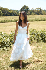 Porcelain Princess Maxikleid Weiß