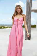 Jasmine Tee Maxikleid Rosa