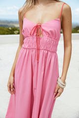 Jasmine Tee Maxikleid Rosa