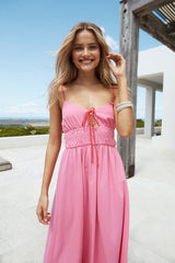 Jasmine Tee Maxikleid Rosa