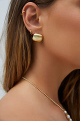 18K vergoldete First Class Ohrringe Gold