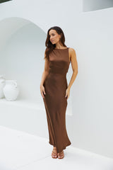 Amber Glow Maxikleid Braun