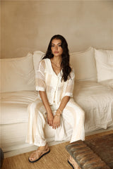 Cusp Of Wander Häkelset Beige