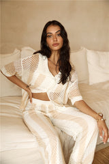 Cusp Of Wander Häkelset Beige