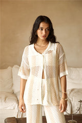 Cusp Of Wander Häkelset Beige