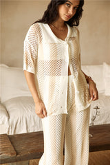 Cusp Of Wander Häkelset Beige
