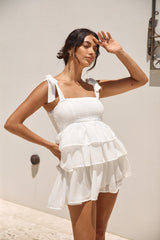Frühlingsglück Minikleid Weiß