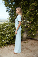 Esther Strickmaxirock Blau