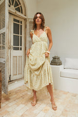 Maxikleid „Willow Bloom“ Gelb