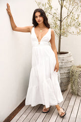 Pure Delights Maxikleid Weiß