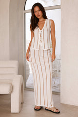 Acacia Strickwesten-Top Beige