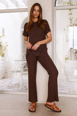 Giselle Strickhose Braun
