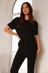 Giselle Stricktop Schwarz
