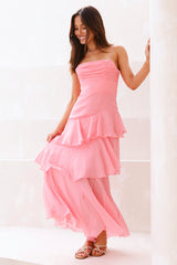 Love Locket Maxikleid Pink