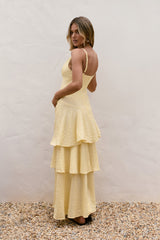 Oh Sonnenblumenträume Maxikleid Gelb