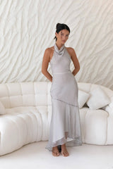 Maxikleid Tidal Wave Braun
