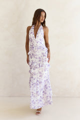 Need For Love Neckholder Maxikleid Lila
