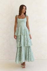 Maxikleid "Meadow Of Dreams" Salbeigrün