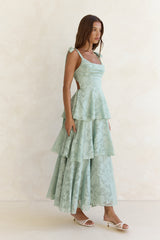 Maxikleid "Meadow Of Dreams" Salbeigrün