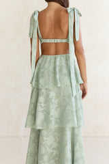 Maxikleid "Meadow Of Dreams" Salbeigrün
