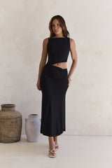 Over And Over Maxi-Kleid aus Mesh in Schwarz