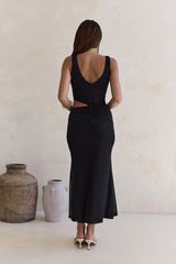 Over And Over Maxi-Kleid aus Mesh in Schwarz