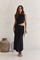 Over And Over Maxi-Kleid aus Mesh in Schwarz
