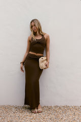 Jeni Halter-Croptop Braun