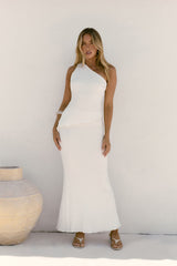 Avani One-Shoulder-Set Weiß