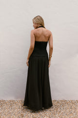 Piece Of Peace Neckholder Maxikleid Schwarz