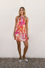 Garden Girl Moment Neckholder Minikleid Rosa