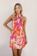 Garden Girl Moment Neckholder Minikleid Rosa