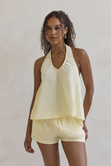 Evelyn Neckholder-Top Gelb