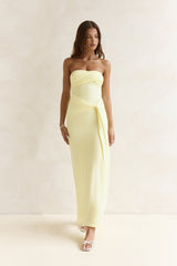 Trägerloses Maxikleid „Follow You“, Gelb