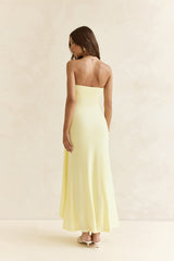 Trägerloses Maxikleid „Follow You“, Gelb