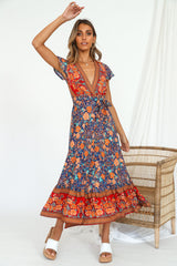 Candid Midikleid Marineblau