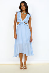 Engelszahlen Maxikleid Blau