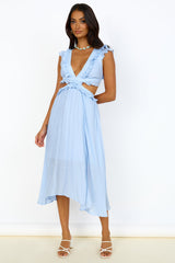 Engelszahlen Maxikleid Blau