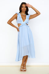 Engelszahlen Maxikleid Blau