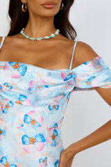 Take Me To Paris Kleid Blau