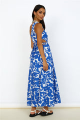 Maxikleid Blue Flowers Bloom