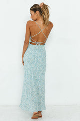 In The Air Maxikleid Blau