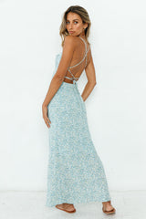 In The Air Maxikleid Blau