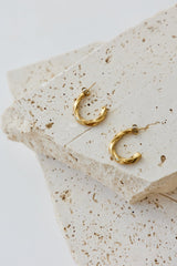 18k vergoldete Mithriel Ohrringe Gold