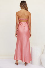 Open Hearts Maxikleid Rosa