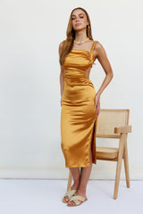Fiorella Maxikleid Gold