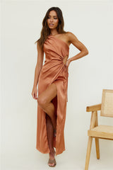 Althea Maxikleid Braun