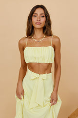 Evolving Heart Crop Top Gelb
