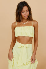 Evolving Heart Crop Top Gelb