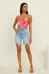 Crop Top Glowing Sun Pink